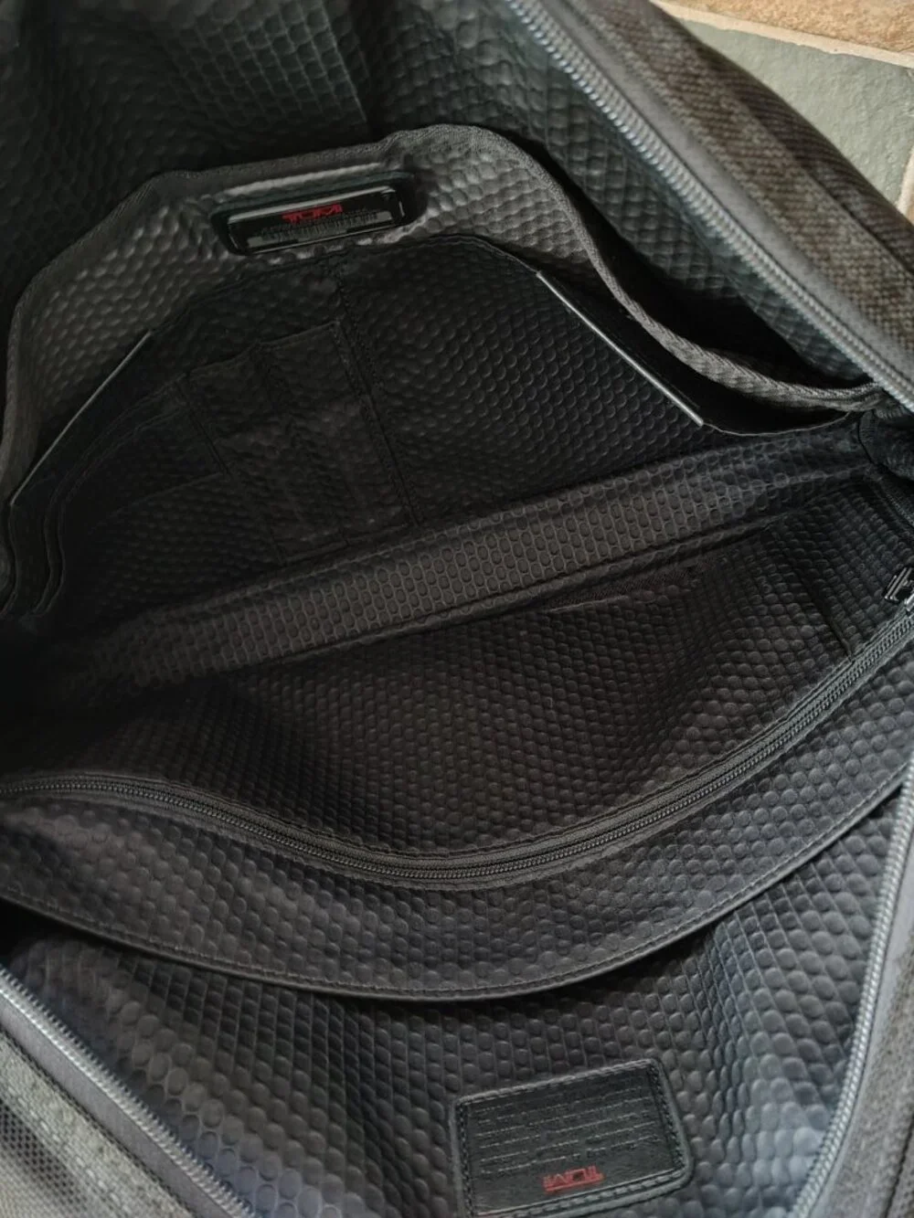 Tumi Organizer Brief Portfolio Black Bag